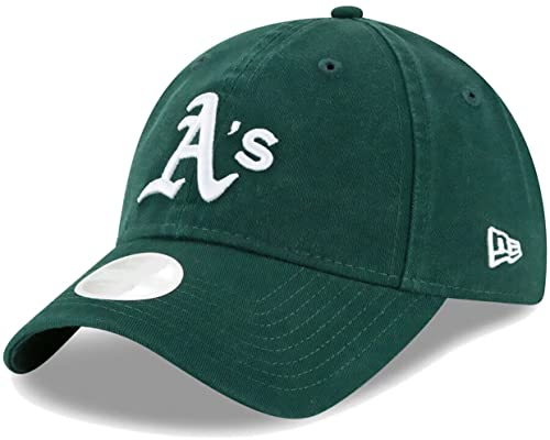 New Era Damen MLB Core Classic 9TWENTY Verstellbare Mütze Cap Einheitsgröße, OAKLAND ATHLETICS, Einheitsgröße