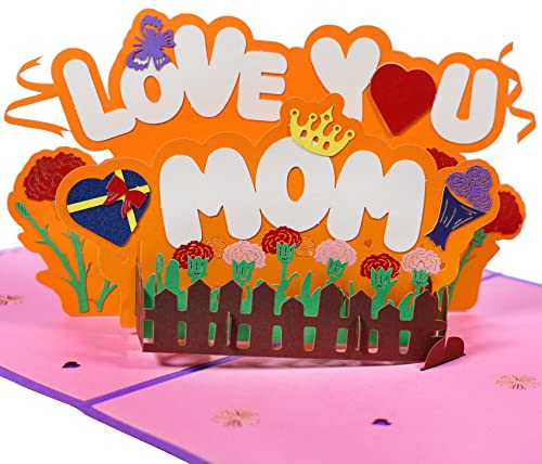 GREETING ART Muttertagskarte, Muttertag, Geburtstagskarte für Mama Special, 3D Pop Up Grußkarte, Geschenk für Mama Geburtstag, 3D Pop Up Grußkarte, Geschenk für Mama Oma Geburtstag