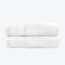 Allure Zero Twist Bath Towel Set for Bathroom, Pack of 2, 70 x 120cm, 100% Egyptian Cotton (White)