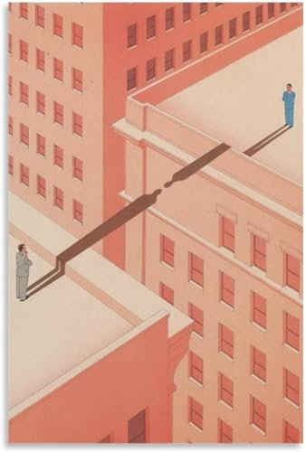 LVTFCO Guy Billout-Poster, kreative Illustration, Wandkunst, Guy Billout-Drucke, Guy Billout-Leinwandgemälde für Zuhause, Wanddekoration, 50 x 70 cm, ohne Rahmen