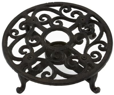 CHEMIN DE CAMPAGNE Chauffe Plat en Fonte Marron Ø.18.5 cm