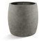Luca Lifestyle Pflanzkübel ''Grigio Modern Pot'' Grau Rund Fiberglas *5 Jahre Garantie* - 34x34x34 cm - Premium Qualität - F8113