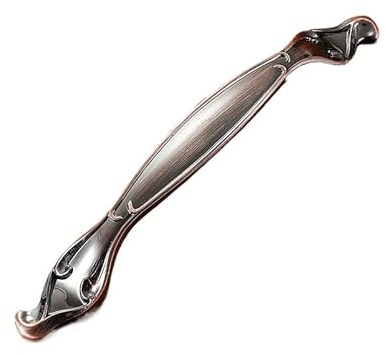 1PC Kitchen Cabinet Storage Handles Antique Copper Pull Dressers Wardrobe Drawers Furniture Door Handle Wine Red Ancient (Color : 937-128 mm)