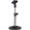 Height adjustable Metal Desktop Microphone Stand with Mic Clip - Mirror Surface