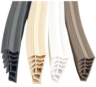 Gedotec Universal Flügelfalzdichtung | 6,5 Meter | für Holzfenster & Holztüren | weiß | 6308AC | Fensterdichtung/Türdichtung aus TPE | Gummidichtung gegen Zugluft | Falzdichtung