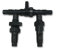 HAF® Soupape solaire 3 voies / vanne 3 voies avec robinet d'arrêt I Kit de dérivation 4 pièces avec embouts de tuyau de 32 mm et 38 mm pour connecter tout chauffage de piscine, pompe à chaleur, vis