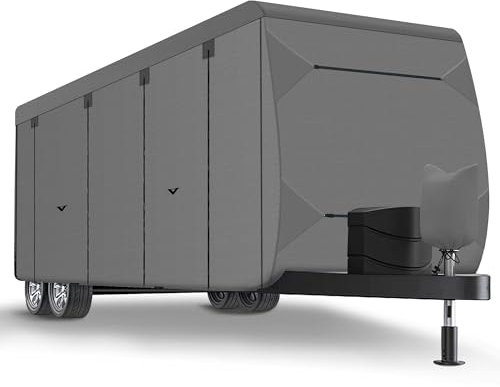 Richeer Wohnwagen-Schutzhülle für Wohnwagen, wasserdicht, frostsicher, UV-geschützt, UV-geschützte Wohnwagenhülle, Universal-Wohnwagenhülle 700-750cm
