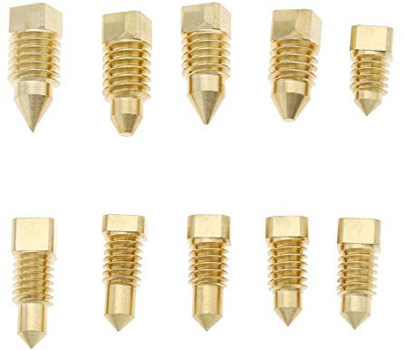 EMSea 10 Piezas Kit de Reparación de Tornillo Purga Radiador Calefacción Control Roscado Giratorio para Tapón de Válvula de Purga Que Reduce La Ventilación de Presión-latón