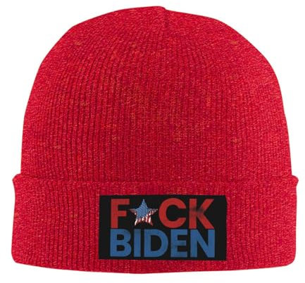 56 Strickmütze Scheiß Auf Biden Beanie Mütze Klassische Cuffed Hats Unisex Beanie Hat Für Travel Alle Jahreszeiten Fischen
