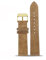 DKWOIS 16mm 18mm 20mm 22mm Frosted Wildleder Vintage Echtleder Armband for Tissot Tudor Armband Weiches Uhrenarmband Schwarz Braun Khaki(Light brown-gold,22mm)