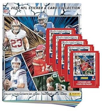 Panini National Football League 2024 Sticker & Cards - 1x Stickeralbum + 5x Stickertüten