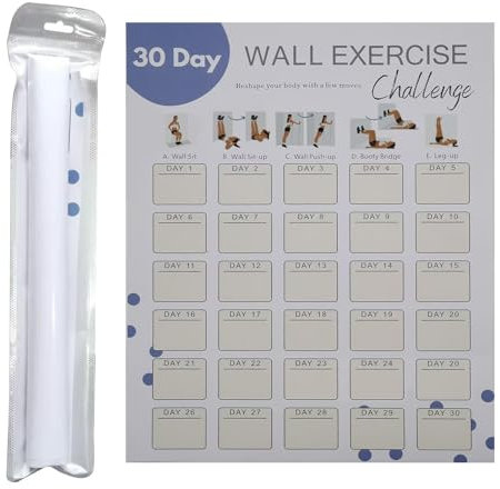 Trainingsplaner Wandplaner 30 Fitness-Planer Wandplaner 30 - Fitnessregister für schnelle Planung - Wandposter für Planer