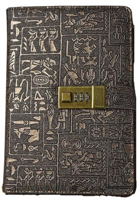 YMYGCC A5A6 Code Buch Mit Schloss Tagebuch Buch Europäischen Stil Retro Notebook Einfache Verdickte Hand Konto Buch Notizblock Agenda Planer(A5 with Code Lock)