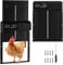 Automatic Chicken Coop Door, Waterproof Automatic Chicken Door with Timer&Manual Mode, Anti-Pinch Design, Large Lcd Display, Low Battery Warning, Aluminium Alloy Material, Safe Chickens Keeping