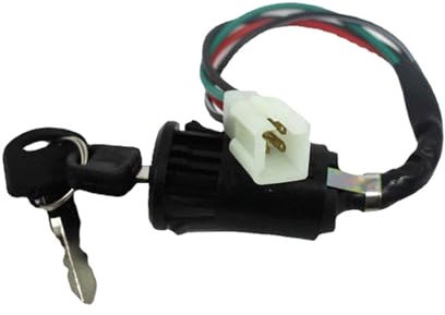 GAOSHA Interrupteur à clé d'allumage 4 broches 4 fils pour moto de poche 50 cc 70 cc 90 cc 110 cc 125 cc