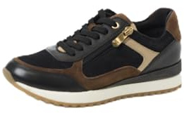 MARCO TOZZI Damen Sneaker weiches Feel Me Wechselfußbett Leder Komfortabel