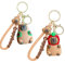 ZHjuju Porte-Clés Capybara,Lot de 2 Kapibara Porte Clés Pendentif Porte-Clés De Dessin Animé Mignon Pendentifs Décoratifs pour Sac À Dos Porte-Clés Animaux Créatifs Cadeau d'anniversaire pour Enfants