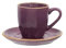 ROSE & TULIPANI MILANO Concerto Malva Tazza Caffè Con Piattino 90cc