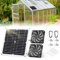 Afenau Kit de ventilateur solaire 12 W avec câble de 3 m, ventilateur solaire à double tête, étanche IP65, ventilateur de ventilation solaire pour serre, poulailler, maison pour animaux domestiques