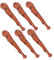 OFFIGAM 6stücke Aufblasbarer Baseballschläger Teiliges Cheer-Stick Für Partys Und Events Leicht Und Tragbar Einfache Inflation Zubehör Für Cosplay Und Thematische Dekoration