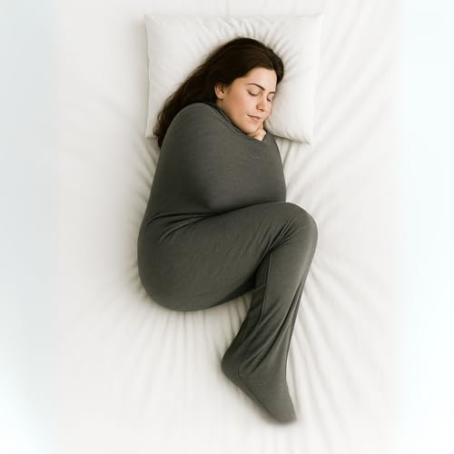 Rivello Schlafdecke Somnia – Sanfte Kompression wie eine Umarmung | Ultraleicht & atmungsaktiv | Alternative zur Gewichtsdecke | Für Erwachsene & Kinder | 4 Größen (M - 152 cm)