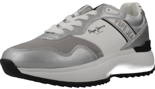 PEPE JEANS Kimi Mesh Trainers UK 7 White