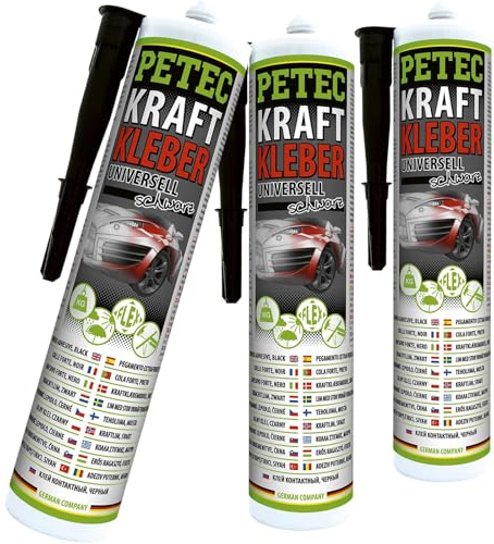 PETEC 3x 94229 Glas-Metall-Klebstoff | 3x 94229, PETEC Kraftkleber 290ML,