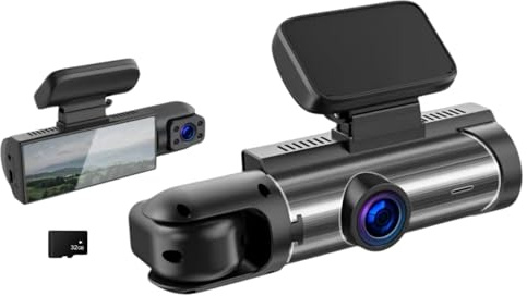 NORSKY-CAM-PRO™ - Die 310° Dashcam mit WiFi, Dashcam Auto Vorne Hinten 4K/1080P, Loop-Aufnahme, Nachtsicht, G-Sensor (CAM-PRO(Front & RÜCK)+32GB SD-Karte)