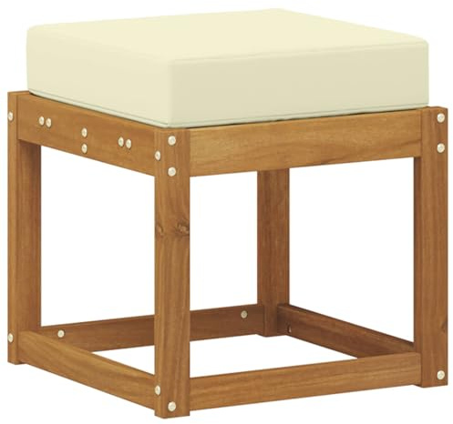 vidaXL Outdoor Hocker Bank Massivholz Akazie Natur