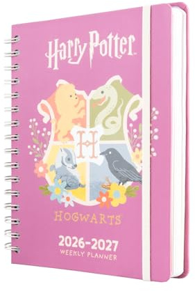 Grupo Erik Harry Potter Kalneder Hogwarts Hausaufgabenheft 2026 2027 A5 | Schulplaner Schulkalender Schülerkalender Studienplaner Wochenplaner - Terminplaner 2026 2027 A5 - Geschenke zur Einschulung
