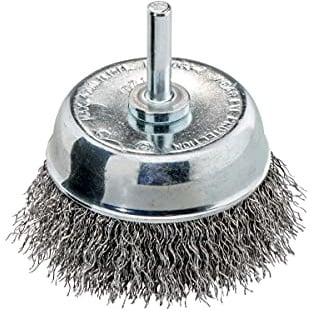 Metabo Topfbürste 75x0,30 mm/ 6 mm, Stahldraht gewellt, Schaft mit 6mm (630552000) Spannschaft-Ø: 6 mm, Außen-Ø: 75 mm, Ausführung: gewellt