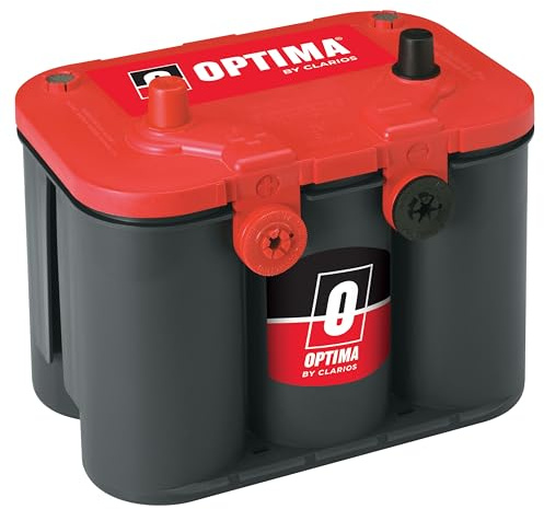 OPTIMA Batteries High Performance 34/78 RedTop Sealed AGM Car, Truck, and SUV Starting Battery, 800 CCA, Dual SAE and GM Terminals, Maintenance Free, Versitile Mounting