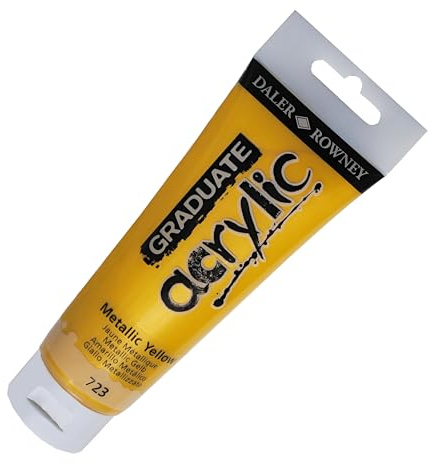 Graduate Acryl, 120 ml, metallisch, Gelb