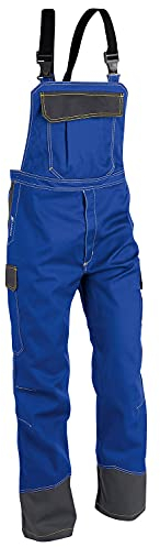 KÜBLER Workwear KÜBLER Safety X Arbeitslatzhose blau, Größe 62, Herren-Arbeitslatzhose aus Mischgewebe, antistatische Arbeitslatzhose