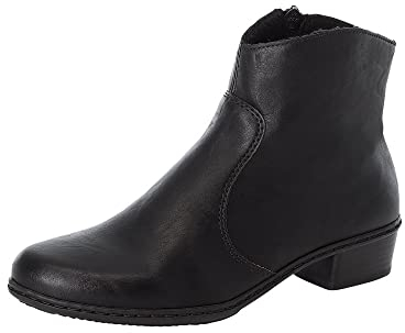 Rieker Y0761, DamenKurzschaft Stiefel, Schwarz (schwarz/00), 41 EU (7.5 Damen UK)