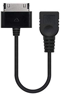 NanoCable 10.10.4000 - Cable USB 2.0 OTG (On-The-Go) para Samsung, Samsung 30p/M-A/H, Macho-Hembra, Negro, 15cm