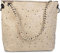 styleBREAKER Handtaschen Set mit Strassapplikation im Sternenhimmel Design, 2 Taschen 02012013, Farbe:Creme-Beige