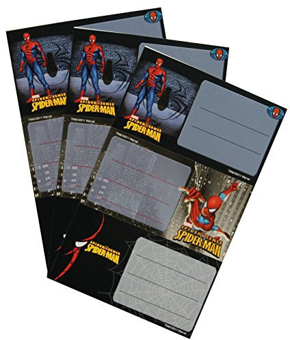Spiderman Sticker mit Textfeld 3 Bögen