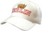 Cap - Schirmmütze mit Großstick - Krone Berlin Deutschland - 68852 orange o. Weiss - Baumwollcap Cappy Baseballcap Hut Farbe weiß