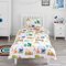 Bloomsbury Mill - Set biancheria da letto per bambini - Escavatrici, Camion e Gru – Set Copripiumino Lettino e federa per Ragazzi e Ragazee - Lenzuola Culla per junior e bambino - 120 x 150 cm