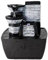Mojawo Zimmerbrunnen Springbrunnen Zierbrunnen Kaskadenbrunnen mit weißer LED Beleuchtung Höhe 18 cm