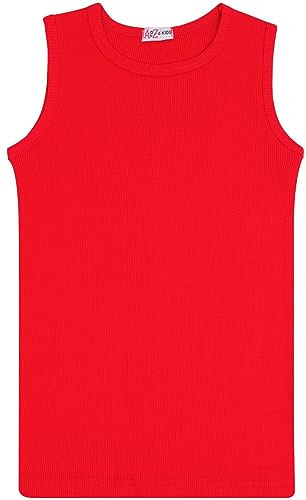 A2Z 4 Kids Kids Girls Ribbed Vest Top 100% Thick Cotton Fashion Tank Tops T Shirts Age 2-13 Years