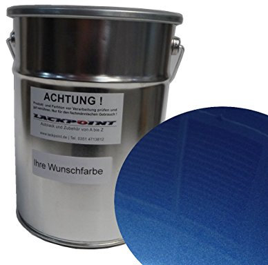 Lackpoint Peinture à Base d'eau pour VW LR5Z Bleu Met. Peinture pour Voiture.