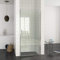 Duschtür Pendeltür 86 x 185 cm Duschwand Schwingtür ohne Rahmen, NANO Glas