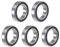 sourcing map 5Stk. 6804-2RS Rillenkugellager 20x32x7mm Doppelt abgedichtete ABEC-1 Lager