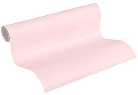 A.S. Création papier peint intissé Trendwall papier peint uni 10,05 m x 0,53 m métallisé rose 369024 3690-24