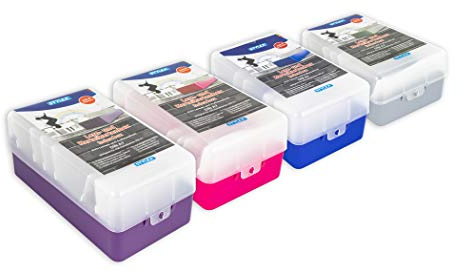 6x Lernbox / Karteikasten / A7 / farbig sortiert