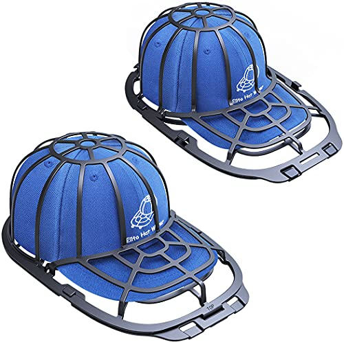 Eiito Hutwaschmaschine für Waschmaschine, 2 Stück, Hutreiniger für Baseballkappen, Hutformer für Geschirrspüler – Hutkäfig-Rahmen, passend für Erwachsene und Kinder Waschkappen