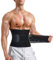 Bingrong Neoprene Sauna Suit Waist Trainers for Men - Corset Belt Sweat Belt Waist Trimmer - Black