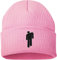 JFAN Strickmütze Damen Unisex Warm Winter Einfarbig Fleece Gefüttert Hip-Hop Ski Skull Cap Geschenke für Freunde Kappe Rosa One Size